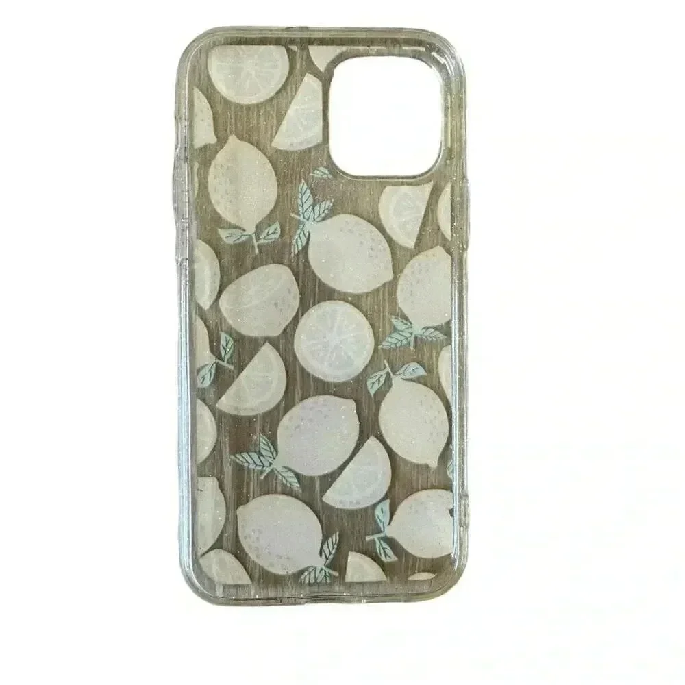 Yellow Lemon Novelty Print Soft Cover Case for iPhone 12